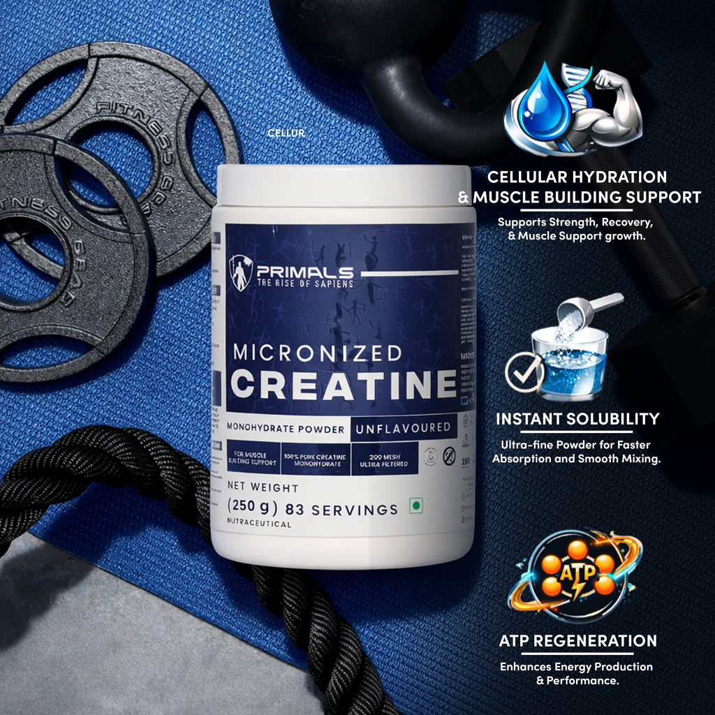 Unflavoured Micronised Creatine Monohydrate Powder 250GM