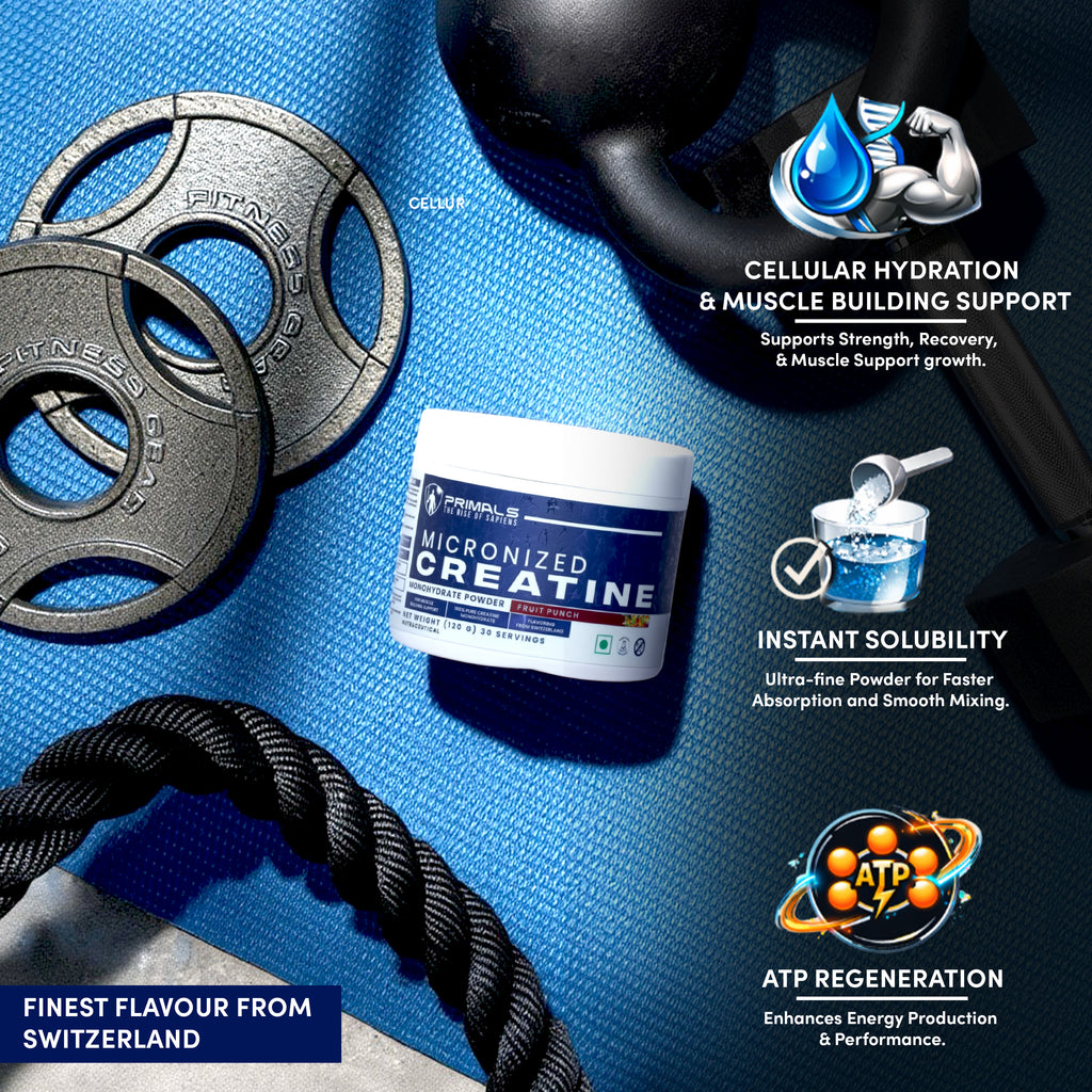 Fruit Punch Micronised Creatine Monohydrate Powder 120GM