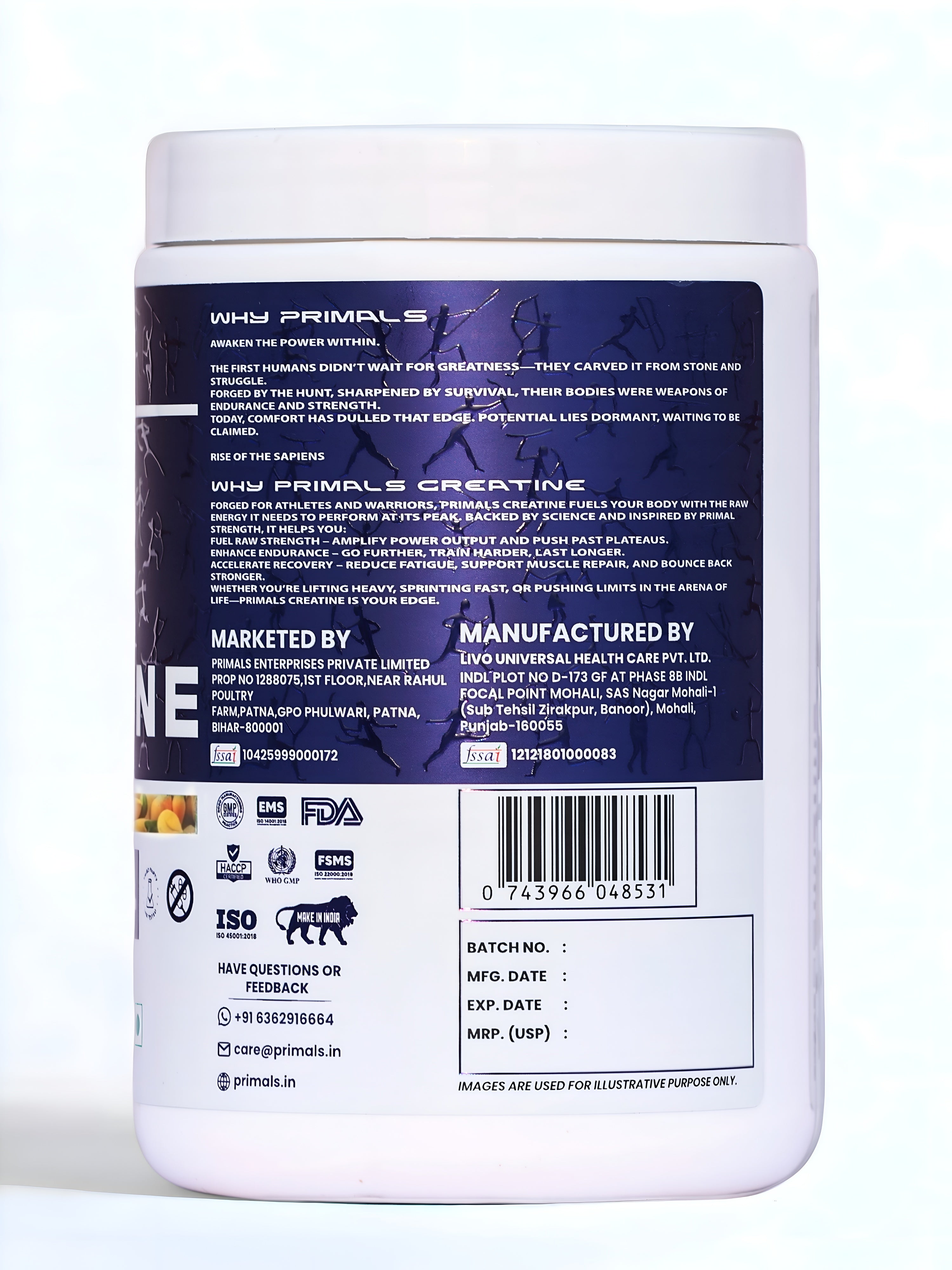 Mango Madness Micronized Creatine Monohydrate Powder 240GM