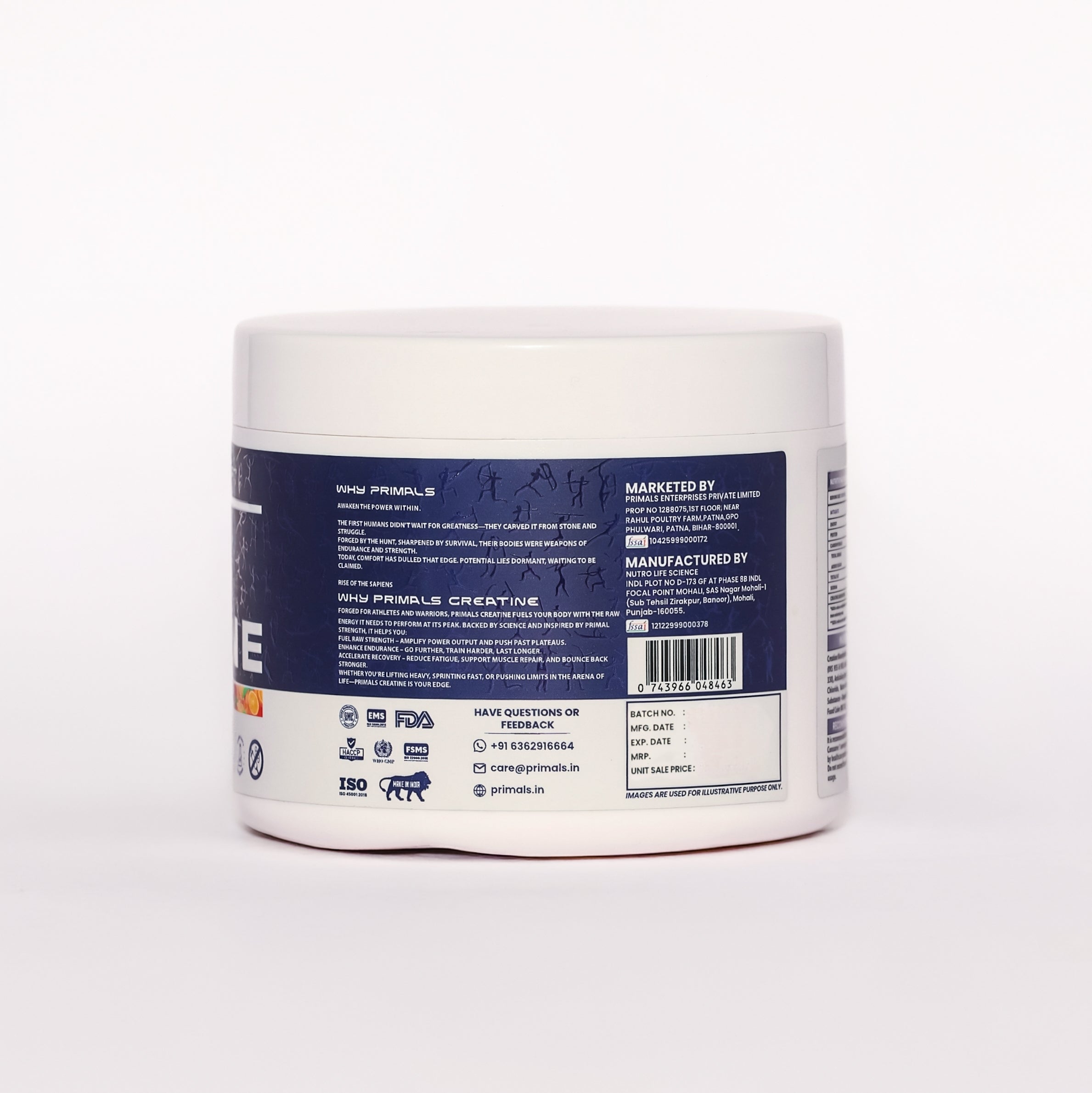 Frenzy Orange Micronised Creatine Monohydrate Powder 120GM