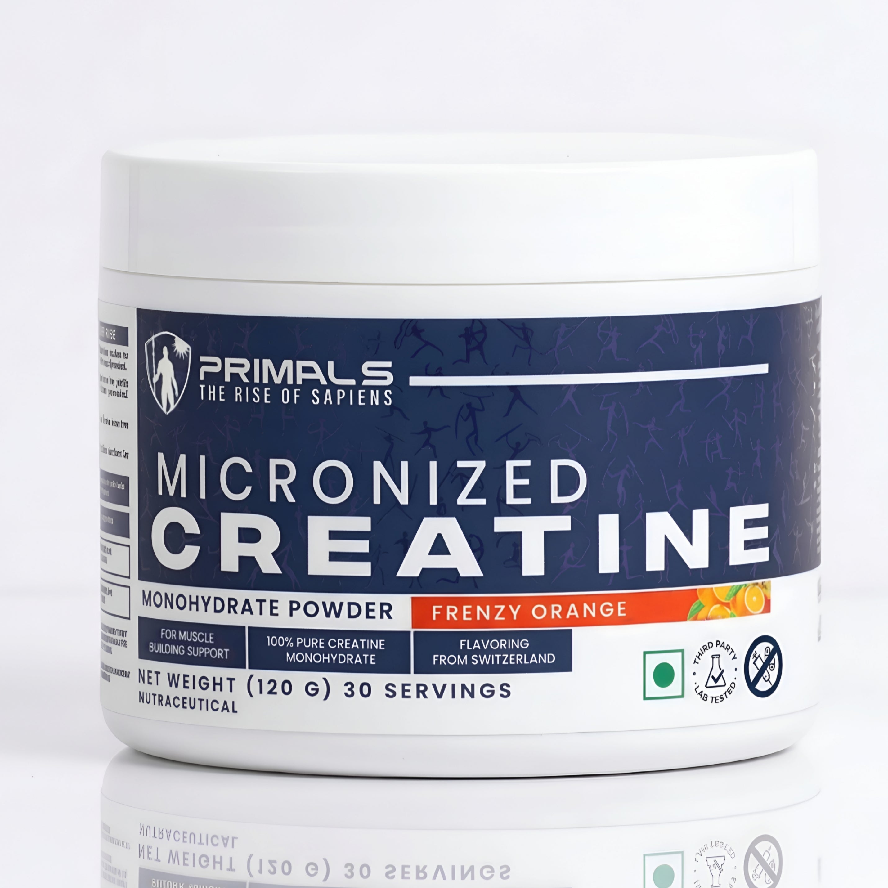 Frenzy Orange Micronised Creatine Monohydrate Powder 120GM