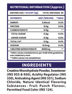 Fruit Punch Micronised Creatine Monohydrate Powder 120GM