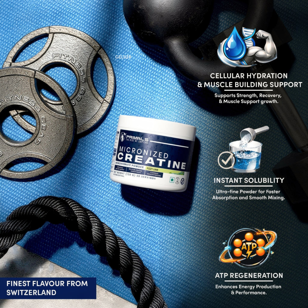 Fizzy Lime Micronized Creatine Monohydrate Powder 120GM