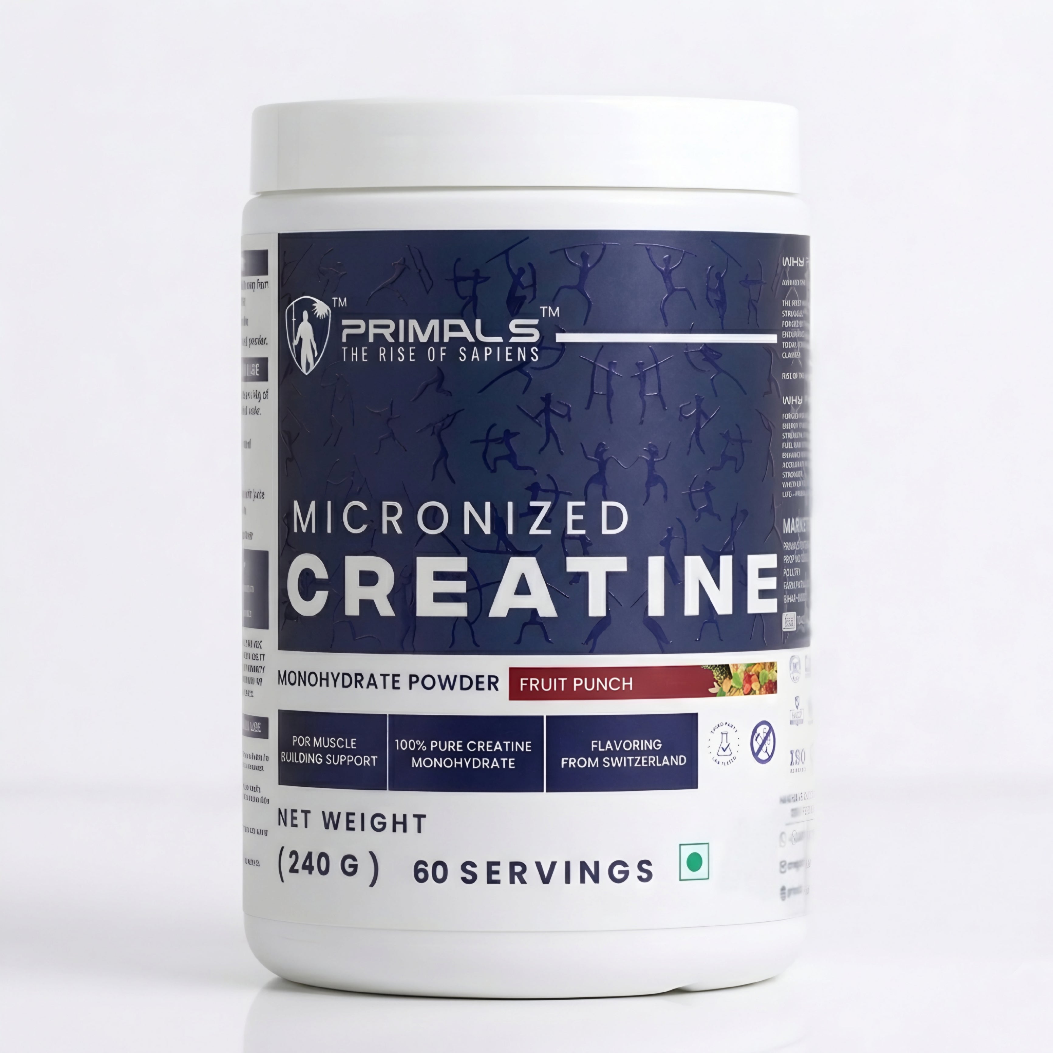 Fruit Punch Micronized Creatine Monohydrate Powder 240GM