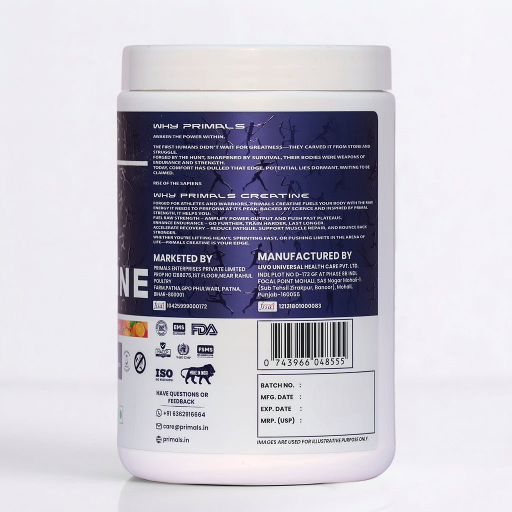 Frenzy Orange Micronized Creatine Monohydrate Powder 240GM