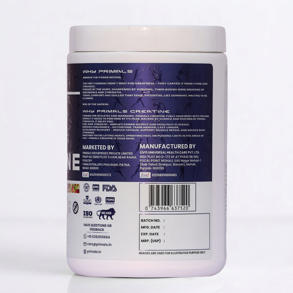 Fruit Punch Micronized Creatine Monohydrate Powder 240GM
